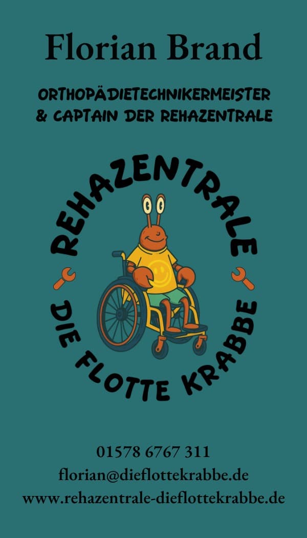 Rückseite Visitenkarte Florian Brand